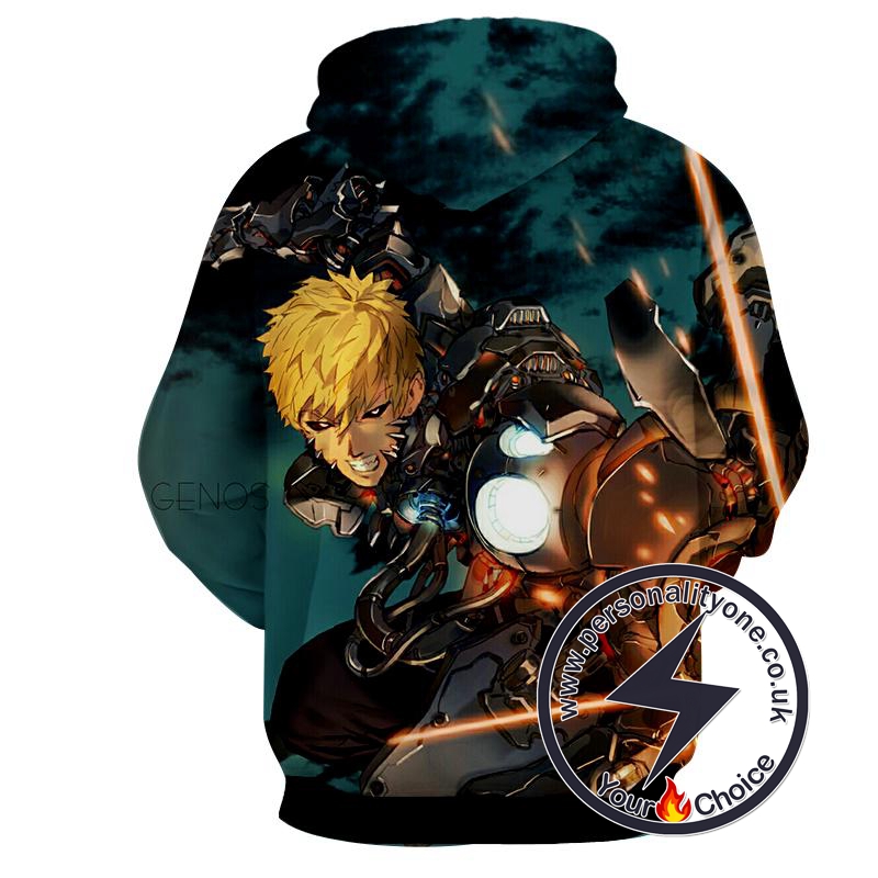 One Punch Man - Genos 3D - Hoodies